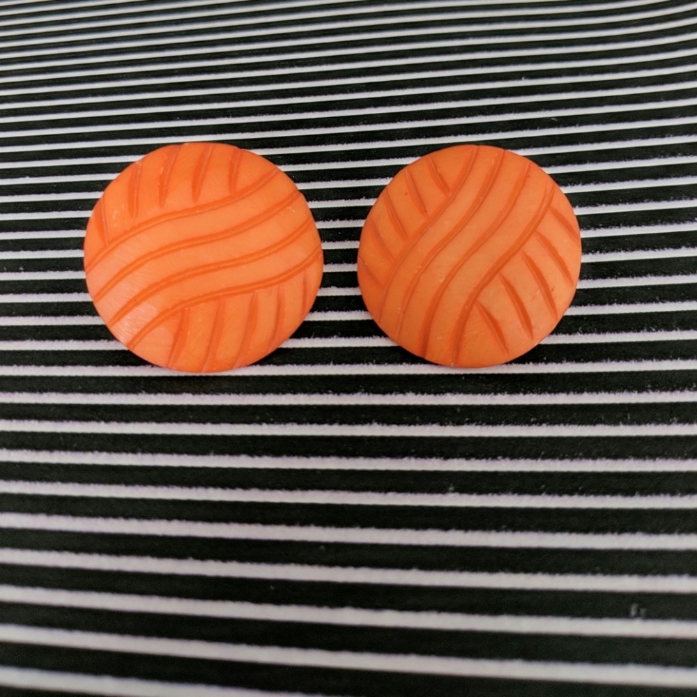 Vintage Wooden Earrings